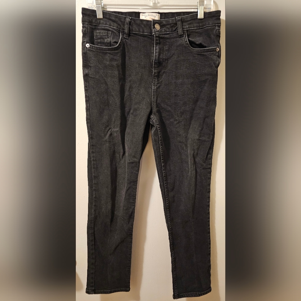 Fat‎ Face UK Jeans Sway Slim Eco Denim Black Women's Size UK 12R 30x28